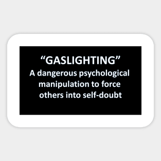 Banned Words Gaslighting Sticker